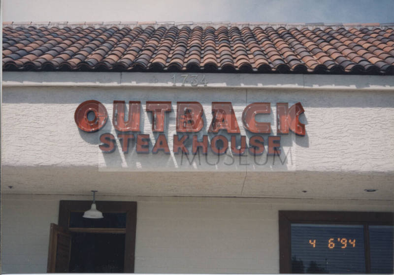Outback Steakhouse    -  1734  East Southern Avenue,  Tempe, Arizona
