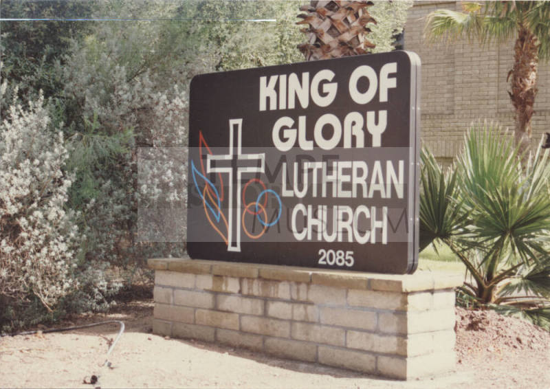 King of Glory Lutheran Church   -  2085 East  Southern Avenue, Tempe, Arizona