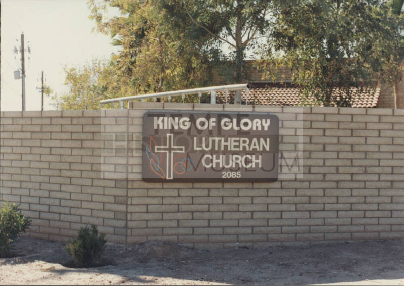 King of Glory Lutheran Church   -  2085 East  Southern Avenue, Tempe, Arizona