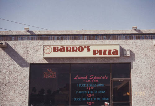 Barro's Pizza - 1050 South Terrace Road, Tempe, AZ.