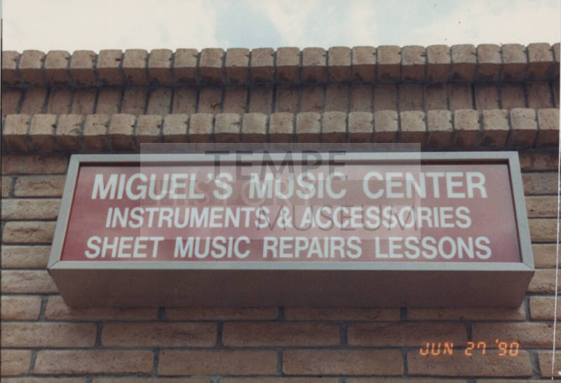 Miguel's Music Center - 130 East University Drive, Tempe, AZ.