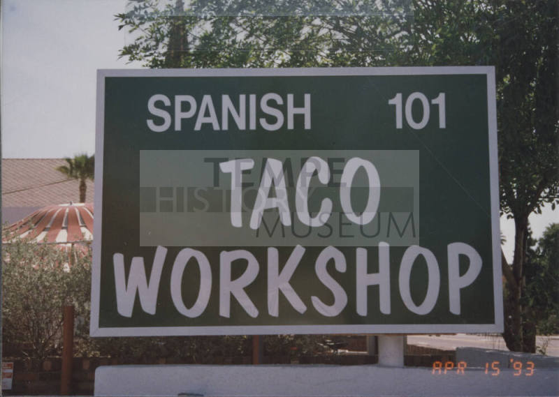Spanish 101 Taco Workshop - 216 East University Drive, Tempe, AZ.