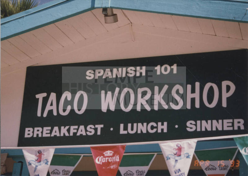 Spanish 101 Taco Workshop - 216 East University Drive, Tempe, AZ.
