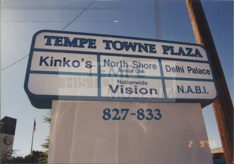 Tempe Towne Plaza   -   827 - 833  East  University Drive, Tempe, Arizona