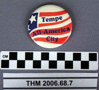 Tempe All-America City Button 1984-1985.