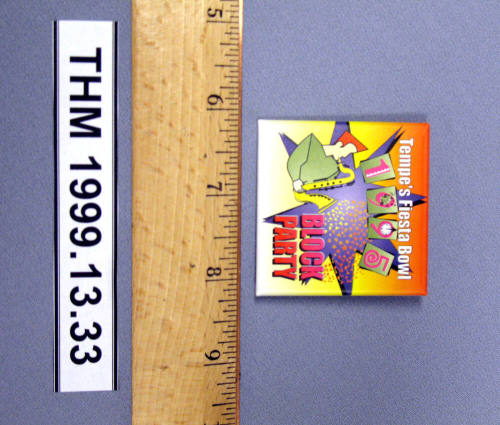 Tempe's 1995 Fiesta Bowl Block Party Button
