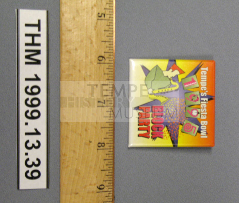 Tempe's 1995 Fiesta Bowl Block Party button