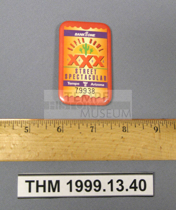 1996 Tempe Super Bowl button