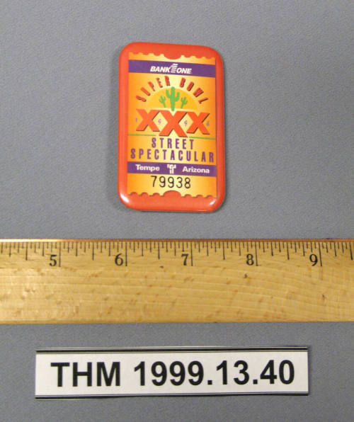 1996 Tempe Super Bowl button