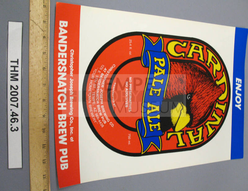 Cardinal Pale Ale, Bandersnatch Brewery Pub Poster