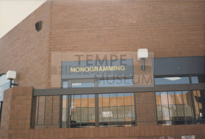 Monograming    -  900 East University Drive, # D203,  Tempe,  Arizona