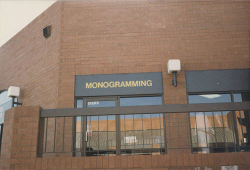 Monograming    -  900 East University Drive, # D203,  Tempe,  Arizona