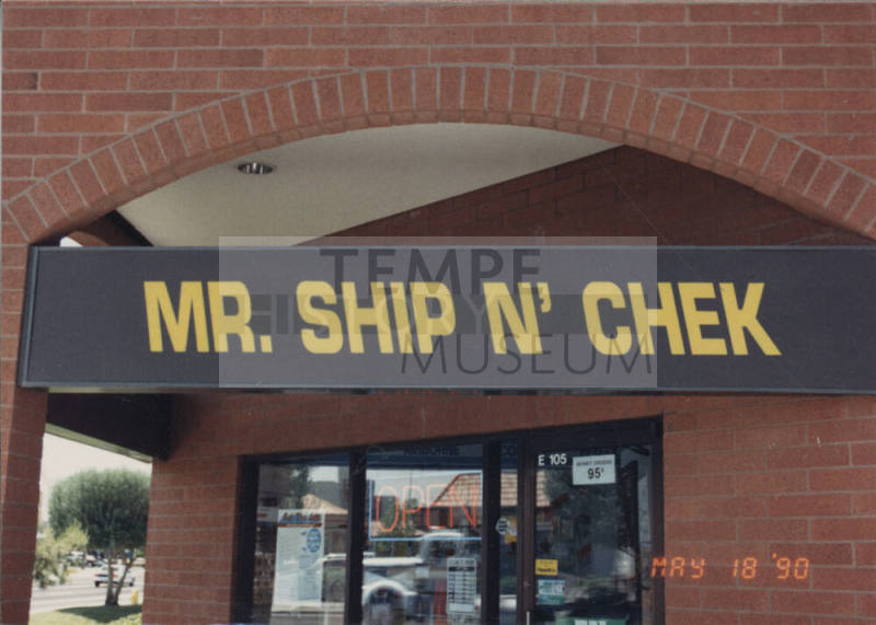 Mr. Ship N' Chek - 940 East University DRive, Tempe, AZ.