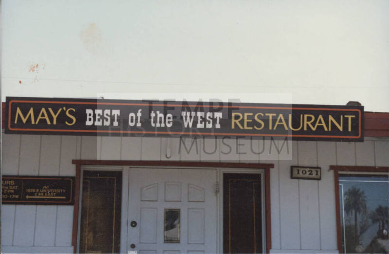 May's Best of the West Restaurant - 1021 West University Drive, Tempe, AZ.