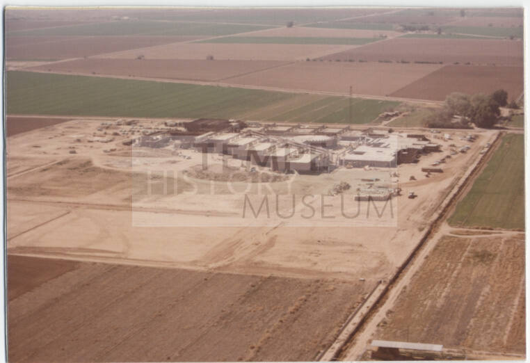 Construction Photo, Corona Del Sol HIgh School Site From East, 1975.
