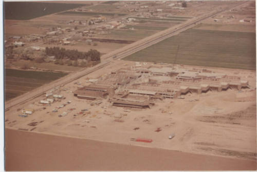 Construction Photo, Corona Del Sol HIgh School Site From South, 1975.
