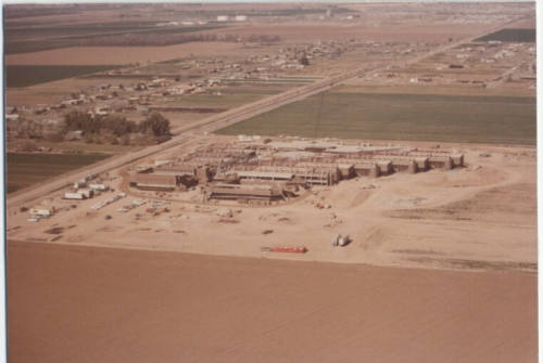 Construction Photo, Corona Del Sol HIgh School Site From Southeast, 1975.