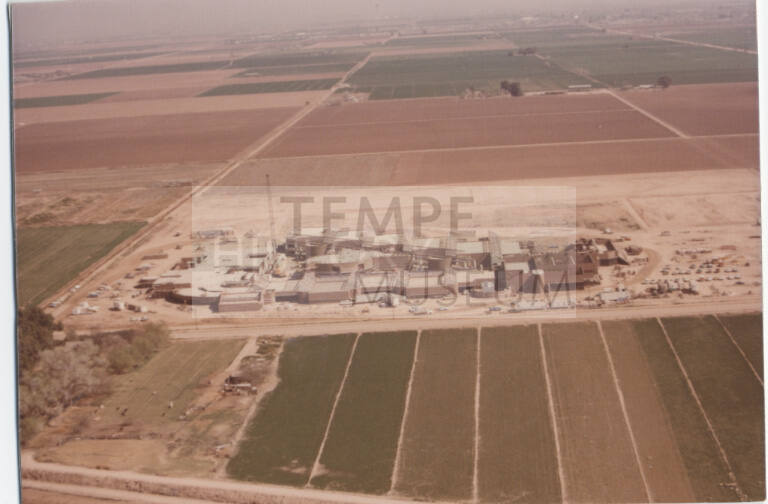 Construction Photo, Corona Del Sol HIgh School Site From West, 1975.
