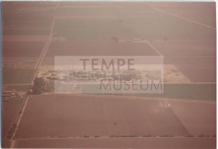 Construction Photo, Corona Del Sol HIgh School Site From East, 1975.