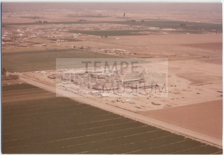 Construction Photo, Corona Del Sol HIgh School Site From Southwest, 1975.