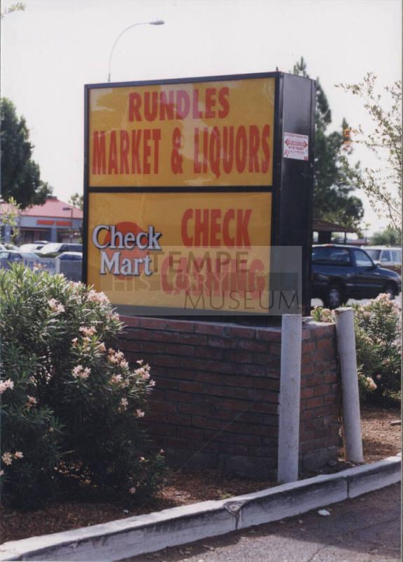 Rundles Market & Liquors - 1326 West University Drive, Tempe, AZ.