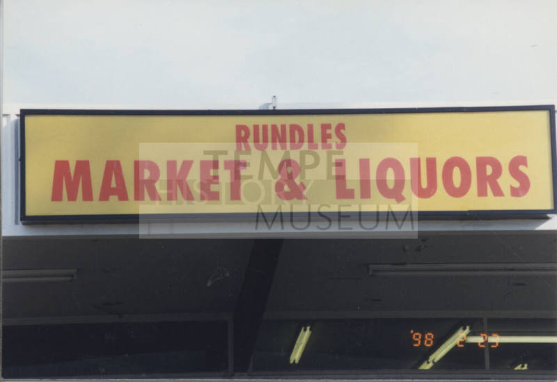 Rundles Market & Liquors - 1326 West University Drive, Tempe, AZ.