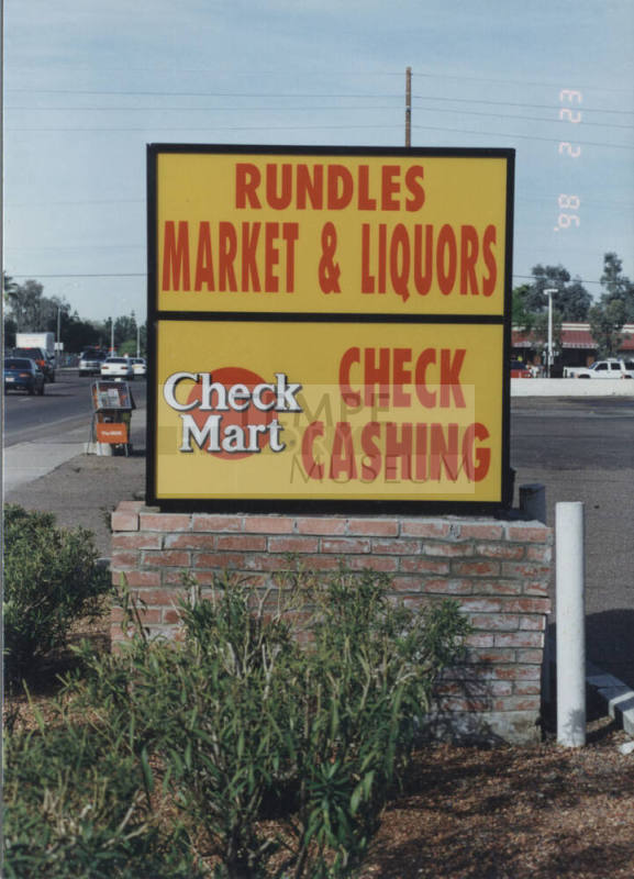 Rundles Market & Liquors - 1326 West University Drive, Tempe, AZ.