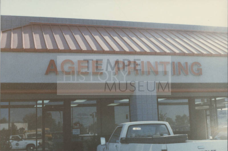 Agee Printing - 1335 West University Drive, Tempe, AZ.