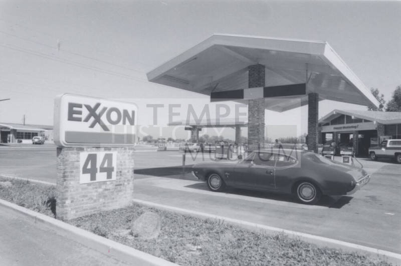 Exxon Gasoline Station - 1350 West Broadway Road, Tempe, Arizona