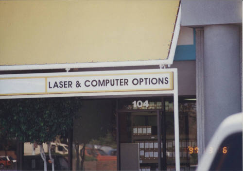 Laser & Computer Options - 1705 West University Drive, Tempe, AZ.