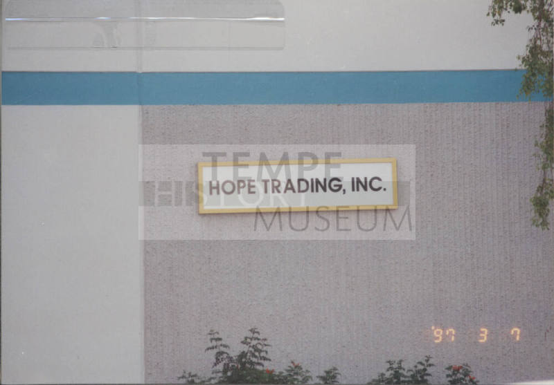 Hope Trading, Inc. - 1769 West University Drive, Tempe, AZ.