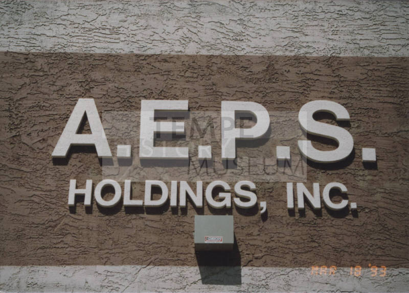 A.E.P.S. Holdings, Inc. - 1828 East University Drive, Tempe, AZ.