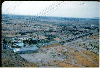 View Towards Sky Harbor Airport from Top of Tempe Butte, 1960.