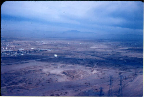Tempe Looking NE from Tempe Butte, 1970.