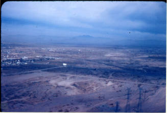 Tempe Looking NE from Tempe Butte, 1970.