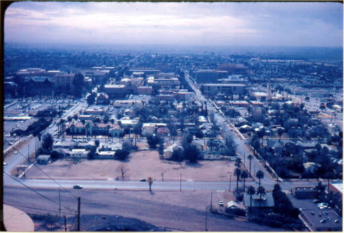 View of Tempe Looking South From Tempe Butte, 1970.