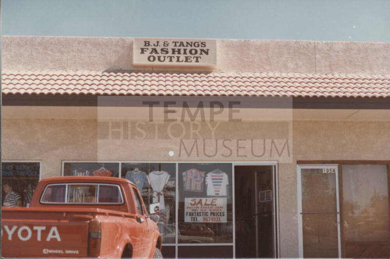 B. J. & Tangs Fashion Outlet - 1952 East University Drive, Tempe, AZ.
