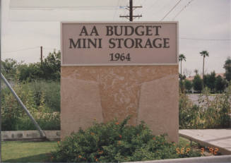 AA Budget Mini Storage - 1964 East University Drive, Tempe, AZ.
