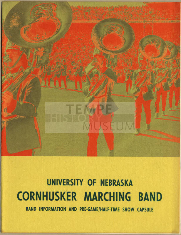 University of Nebraska Cornhusker Marching Band Information, Fiesta Bowl 1975