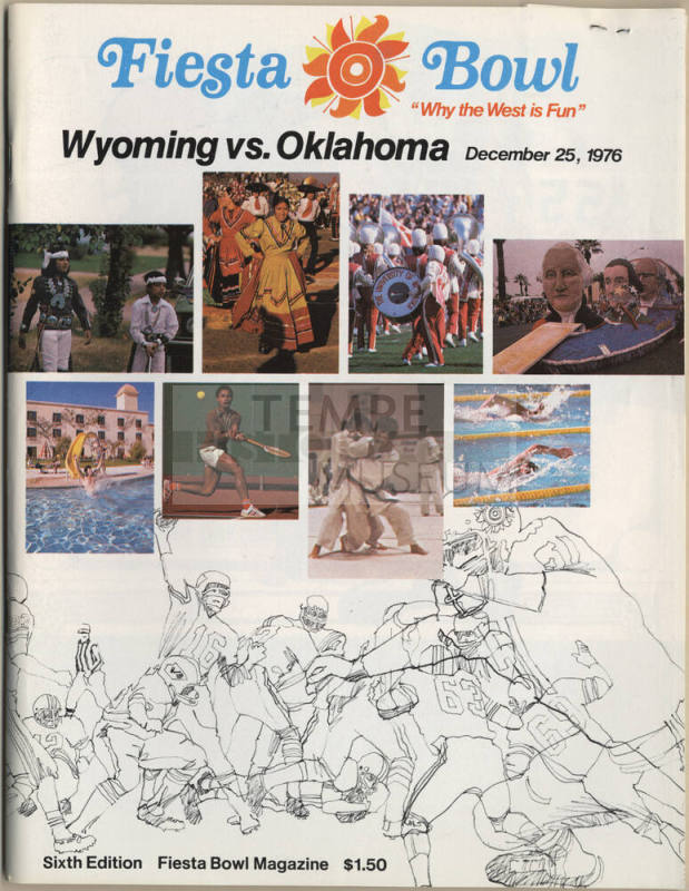Sixth Edition Fiesta Bowl Magazine, 12/25/1976