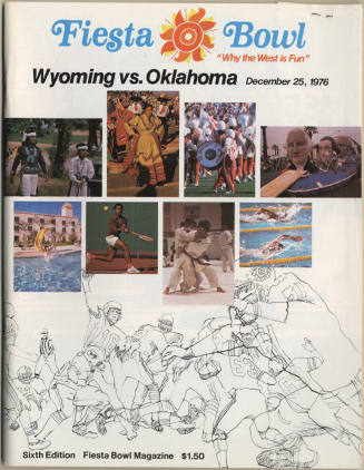 Sixth Edition Fiesta Bowl Magazine, 12/25/1976