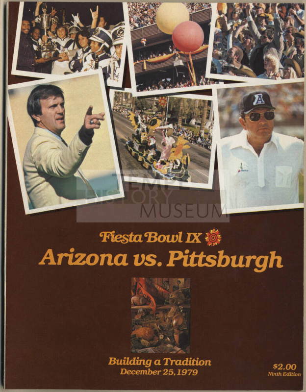 Fiesta Bowl IX Arizona vs Pittsburgh, December 25, 1979