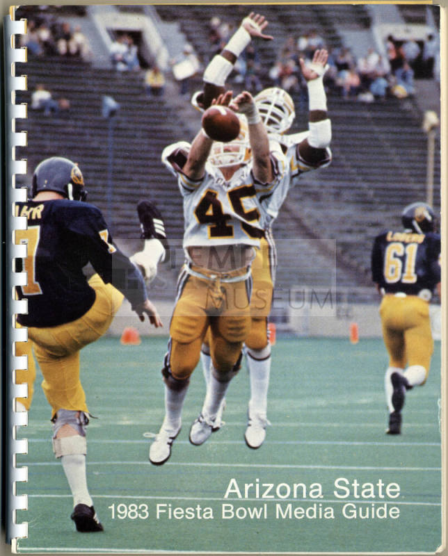 Arizona State Fiesta Bowl Media Guide 1983