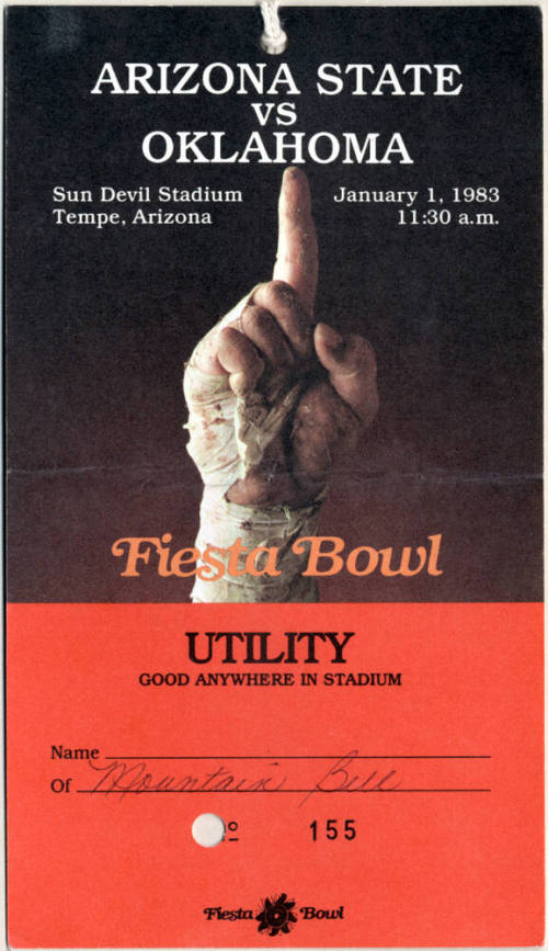 ASU vs. Oklahoma Fiesta Bowl ID, 1983
