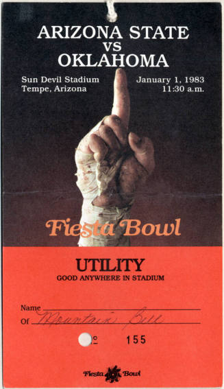 ASU vs. Oklahoma Fiesta Bowl ID, 1983