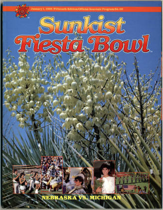 Sunkist Fiesta Bowl Program, 1986