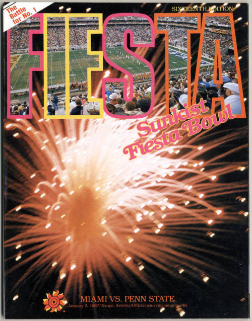 Sunkist Fiesta Bowl Souvenir Program, 1987