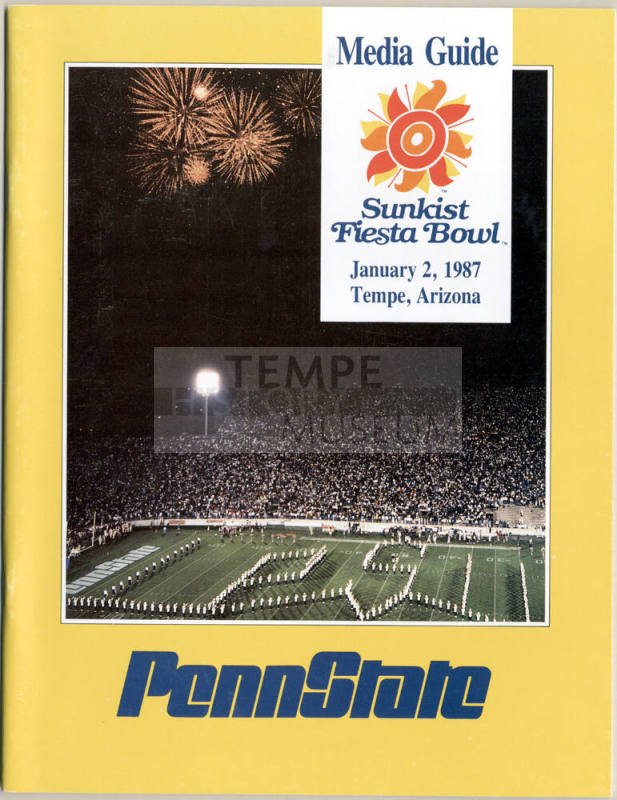 Media Guide Sunkist Fiesta Bowl 1987