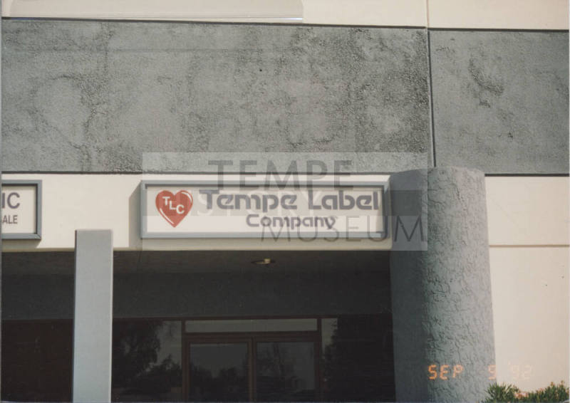 Tempe Label Company - 2078 East University Drive, Tempe, AZ.