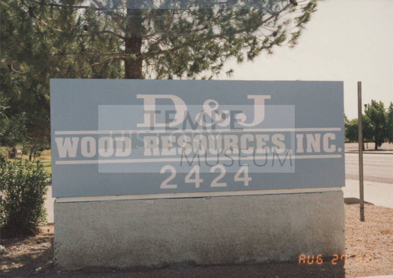 D & J Wood Resources, Inc. - 2424 West University Drive, Tempe, AZ.